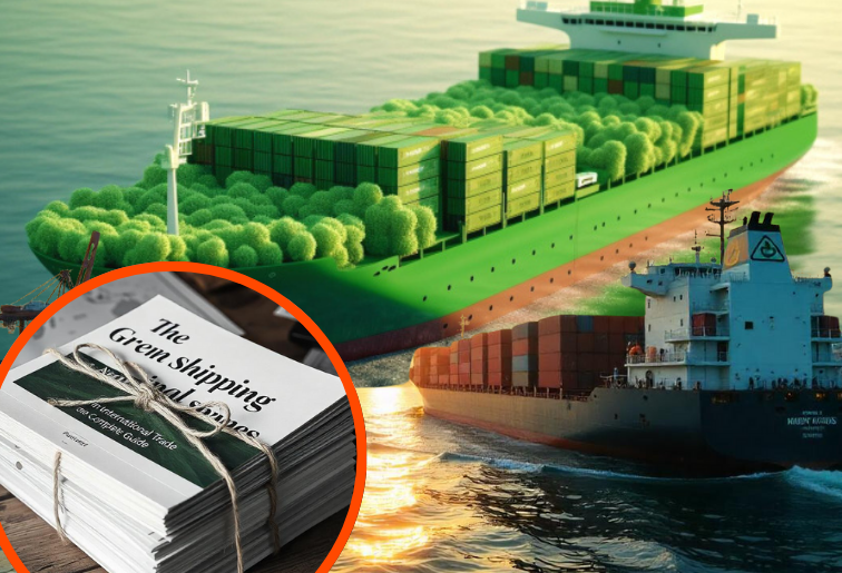 Green shipping vessel using eco-friendly fuel